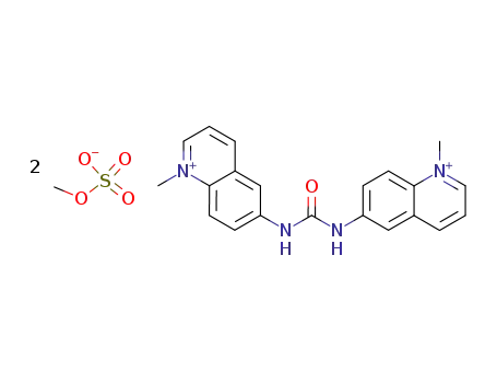 Molecular Structure of 135-14-8 (1,1'-dimethyl-6,6'-ureylenediquinolinium dimethyl bis(sulphate))