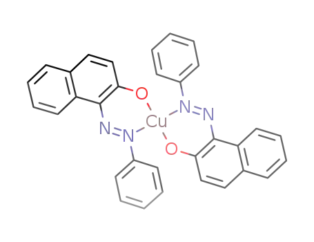 Molecular Structure of 15242-79-2 (bis-1-(phenyl-azo)-2-naphtholatecopper(II))