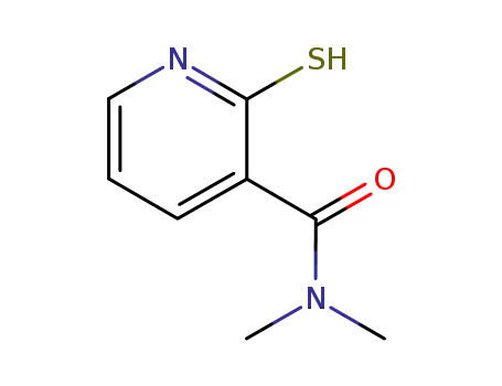 Molecular Structure of 121050-19-9 (2-mercapto-N,N-dimethylnicotinamide)