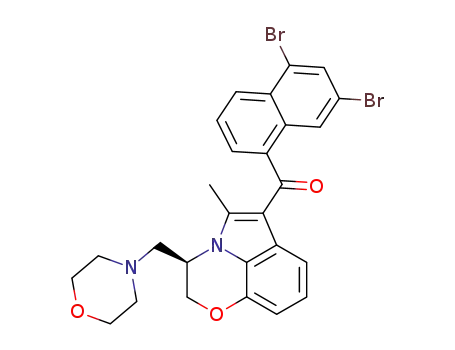 (5,7-Dibromo-naphthalen-1-yl)-((R)-5-methyl-3-morpholin-4-ylmethyl-2,3-dihydro-[1,4]oxazino[2,3,4-hi]indol-6-yl)-methanone