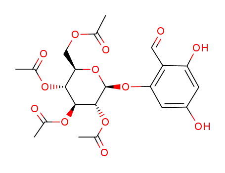 2,4-dihydroxy-6-(tetra-<i>O</i>-acetyl-β-D-glucopyranosyloxy)-benzaldehyde