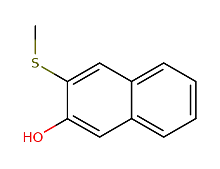 Molecular Structure of 116130-48-4 (2-hydroxy-3-(methylthio)naphthalene)
