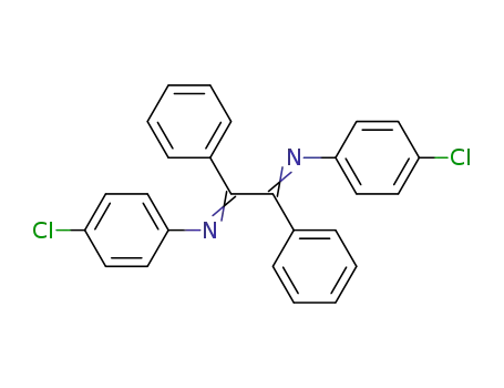 Molecular Structure of 32382-35-7 (4-chloro-N-{(1E,2Z)-2-[(4-chlorophenyl)imino]-1,2-diphenylethylidene}aniline)