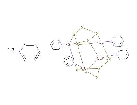 (C<sub>5</sub>H<sub>5</sub>NCu)4(S<sub>5</sub>)2*1.5C<sub>5</sub>H<sub>5</sub>N