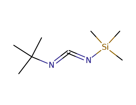 Molecular Structure of 52399-88-9 (Silanamine, N-[(1,1-dimethylethyl)carbonimidoyl]-1,1,1-trimethyl-)
