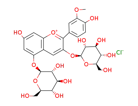 Molecular Structure of 132-37-6 (PEONIN CHLORIDE(SH))