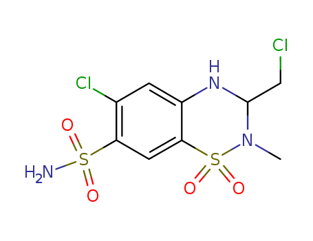 2H-1,2,4-Benzothiadiazine-7-sulfonamide,6-chloro-3-(chloromethyl)-3,4-dihydro-2-methyl-, 1,1-dioxide