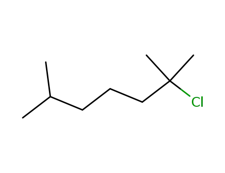 Molecular Structure of 14093-16-4 (2-CHLORO-2,6-DIMETHYLHEPTANE)
