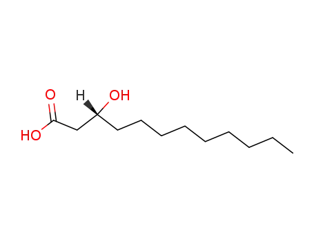 Molecular Structure of 28254-78-6 (3-(R)-Hydroxydodecanoic acid)