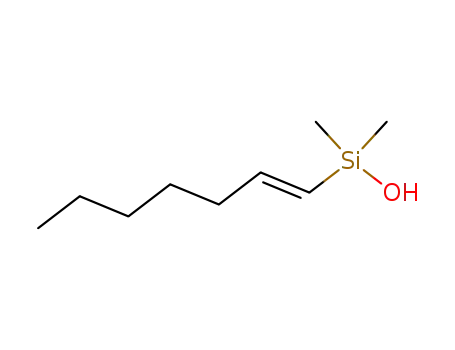 Molecular Structure of 147596-22-3 (Silanol, (1E)-1-heptenyldimethyl-)