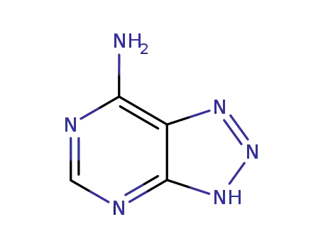 Molecular Structure of 1123-54-2 (1H-1,2,3-Triazolo[4,5-d]pyrimidin-7-amine)