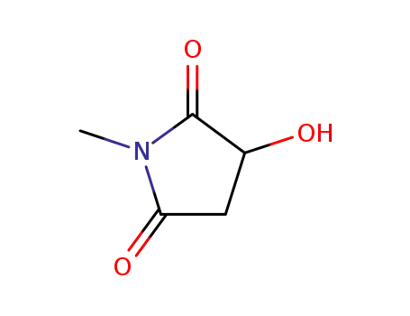 Molecular Structure of 19948-27-7 (1-METHYL-3-HYDROXYSUCCINIMIDE)