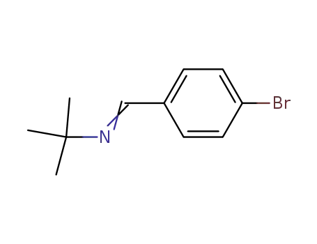 Molecular Structure of 62058-76-8 (N-(4-bromobenzylidene)-2-methylpropan-2-amine)