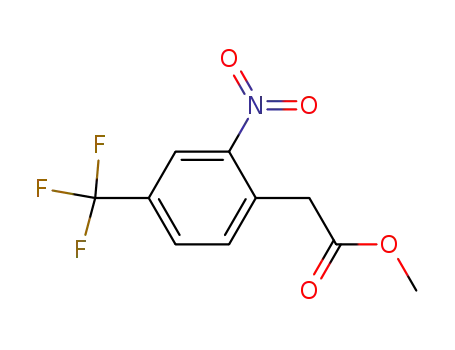 Molecular Structure of 13544-07-5 (methyl (2-nitro-4-trifluorobenzyl)acetate)