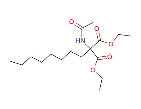 Molecular Structure of 5440-55-1 (diethyl (acetylamino)(octyl)propanedioate)