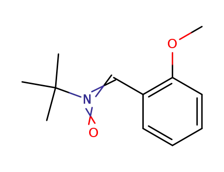 Molecular Structure of 130995-65-2 (N-tert-butyl-α-(2-methoxy)phenylnitrone)
