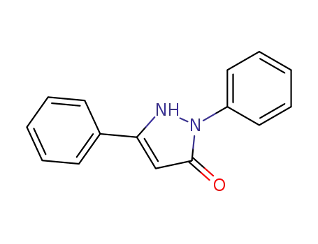 Molecular Structure of 6632-05-9 (1,2-Dihydro-2,5-diphenyl-3H-pyrazol-3-one)