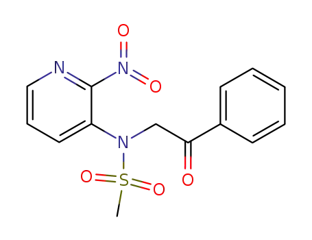 N-(2-nitro-3-pyridyl)-N-phenacylmethanesulphonamide