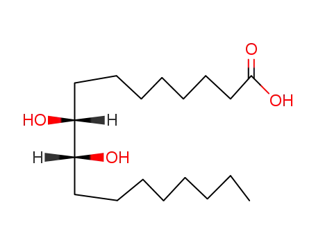 Molecular Structure of 10067-09-1 (threo-9,10-dihydroxystearic acid)