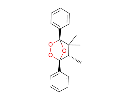 Molecular Structure of 100422-00-2 ((1R,4R,6S)-5,5,6-Trimethyl-1,4-diphenyl-2,3,7-trioxa-bicyclo[2.2.1]heptane)