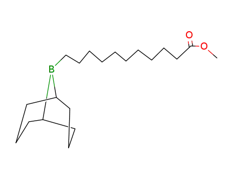 Molecular Structure of 104828-34-4 (9-Borabicyclo[3.3.1]nonane-9-undecanoic acid, methyl ester)