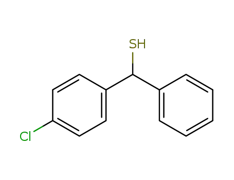 Molecular Structure of 93551-92-9 (Benzenemethanethiol, 4-chloro-a-phenyl-)