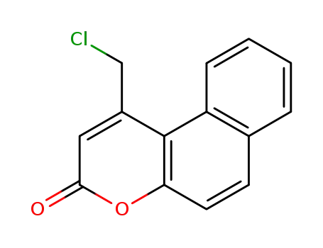 Molecular Structure of 41295-62-9 (1-CHLOROMETHYL-BENZO[F]CHROMEN-3-ONE)