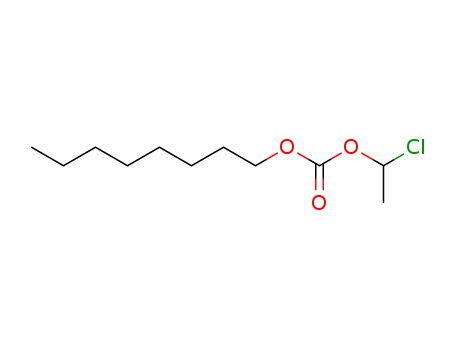 Molecular Structure of 99478-15-6 (1-Chloroethyl n-Octyl Crbonate)