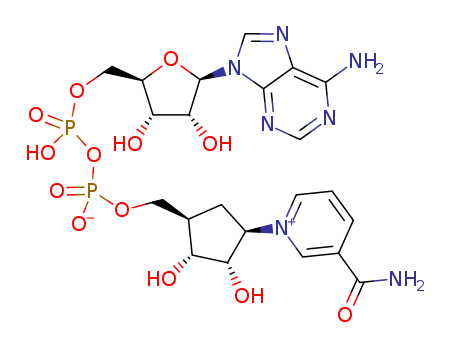 Adenosine5'-(trihydrogen diphosphate),P'-[[(1R,2R,3S,4R)-4-[3-(aminocarbonyl)pyridinio]-2,3-dihydroxycyclopentyl]methyl]ester, inner salt