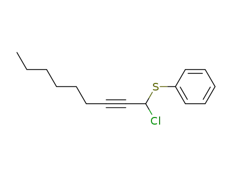 Benzene, [(1-chloro-2-nonynyl)thio]-