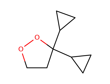 Molecular Structure of 136847-59-1 (1,2-Dioxolane, 3,3-dicyclopropyl-)