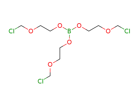 Molecular Structure of 93228-13-8 (boric acid tris-(2-chloromethoxy-ethyl) ester)