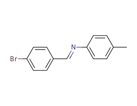 Molecular Structure of 39128-27-3 (Benzenamine, N-[(4-bromophenyl)methylene]-4-methyl-)
