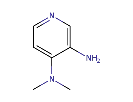 Molecular Structure of 5028-28-4 (N<SUP>4</SUP>,N<SUP>4</SUP>-dimethylpyridine-3,4-diamine)