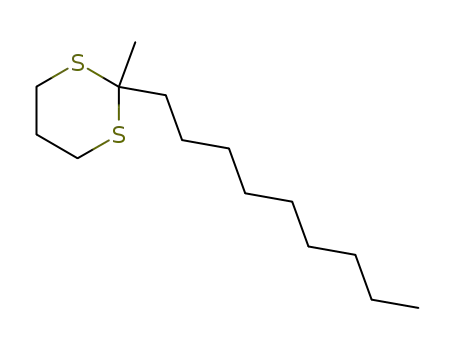 Molecular Structure of 70499-19-3 (1,3-Dithiane, 2-methyl-2-nonyl-)