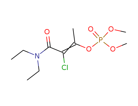 Phosphoric acid,(1Z)-2-chloro-3-(diethylamino)-1-methyl-3-oxo-1-propen-1-yl dimethyl ester