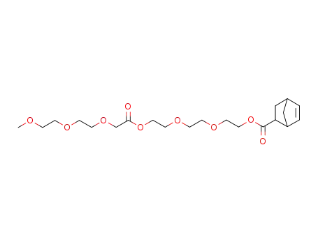 Molecular Structure of 862072-76-2 (bicyclo[2.2.1]hept-5-ene-2-carboxylic acid 2-[2-(2-{2-[2-(2-methoxyethoxy)ethoxy]acetoxy}ethoxy)ethoxy]ethyl ester)