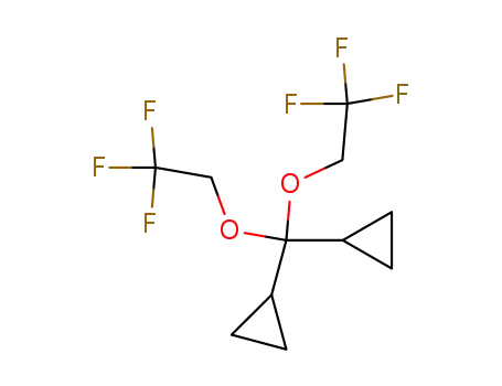 Molecular Structure of 70106-36-4 (1,1'-[Bis(2,2,2-trifluoroethoxy)methylene]biscyclopropane)