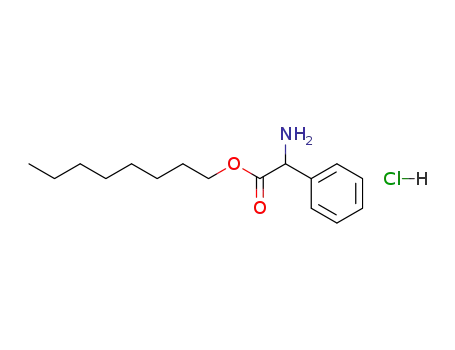 Molecular Structure of 69357-13-7 (2-(octyloxy)-2-oxo-1-phenylethanaminium chloride)