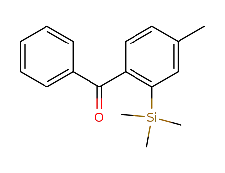 Molecular Structure of 87769-81-1 (4-Methyl-2-(trimethylsilyl)benzophenon)