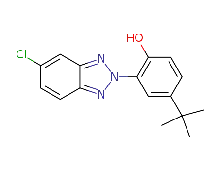 Molecular Structure of 3287-17-0 (4-tert-butyl-2-(5-chloro-2H-benzotriazol-2-yl)phenol)
