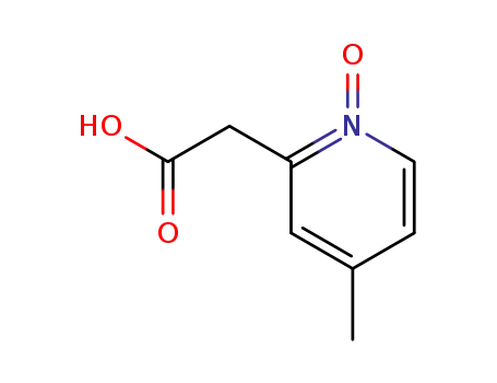 Molecular Structure of 751445-45-1 ((4-methyl-1-oxy-[2]pyridyl)-acetic acid)