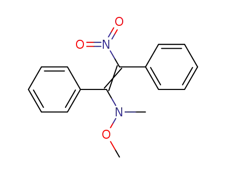 Molecular Structure of 162189-76-6 (β-(N-methyl-N-methoxyamine)-α-nitrostilbene)