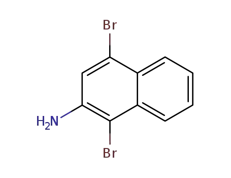 Molecular Structure of 116632-13-4 (1,4-dibromonaphthalen-2-amine)