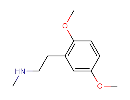 Molecular Structure of 3489-95-0 ((2,5-dimethoxy-phenethyl)-methyl-amine)