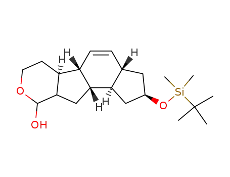 Molecular Structure of 204381-30-6 ((2R,3aS,5aR,5bS,10aS,10bR)-2-(tert-Butyl-dimethyl-silanyloxy)-2,3,3a,5a,5b,6,7,9,9a,10,10a,10b-dodecahydro-1H-8-oxa-cyclopenta[a]fluoren-9-ol)