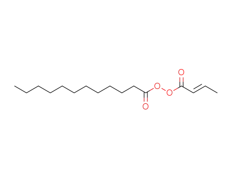 E-2-butenoyl dodecanoyl peroxide