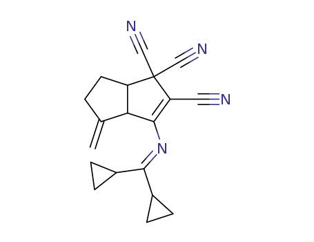 4-<N-(Dicyclopropylmethylene)amino>-6-methylenebicyclo<3.3.0>oct-3-ene-2,2,3-tricarbonitrile