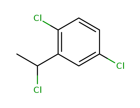 Molecular Structure of 54965-00-3 (1,4-dichloro-2-(1-chloroethyl)benzene)