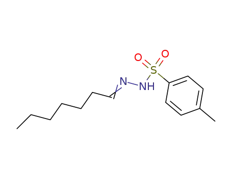 Molecular Structure of 52718-79-3 (Benzenesulfonic acid, 4-methyl-, heptylidenehydrazide)